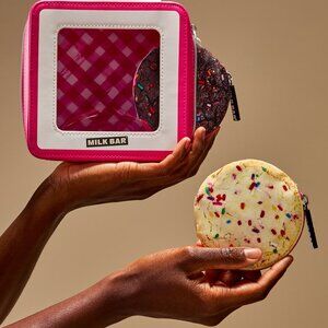 NWT Bath & Body Works x Milk Bar Cookie Cosmetic Bag - Limited Edition